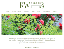 Tablet Screenshot of kwgardendesign.com